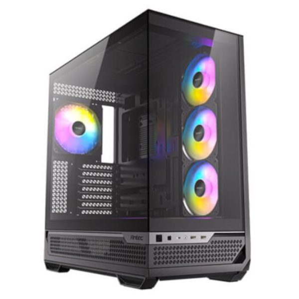 Second image of Antec C7 ARGB Dual Chamber Gaming Case 4 RGB Fans ATX / BTF Compatible - Black