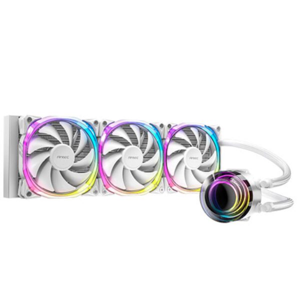 Antec AIO Vortex 360 Liquid CPU Cooler 360mm ARGB PWM Fans - White 280W TDP