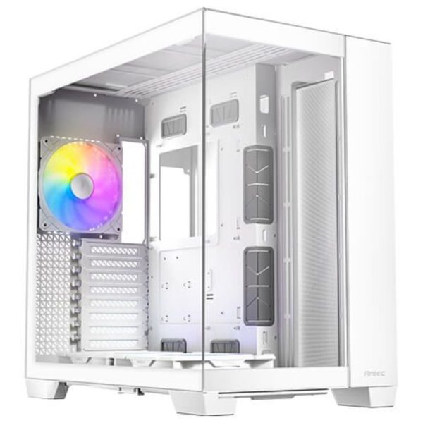 Second image of Antec C8 ARGB Gaming Case Glass Side Front E-ATX Dual Chamber Mesh - White