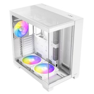 Antec C8 ARGB Gaming Case Glass Side Front E-ATX Dual Chamber Mesh - White