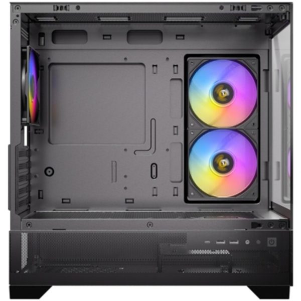 Second image of Antec CX500M Micro-ATX Tower Gaming Case - Black - 3 x ARGB Fans / Glass Side