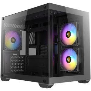 Antec CX600M ARGB Micro-ATX Mini-Tower PC Gaming Case - Black - 3 x ARGB Fans