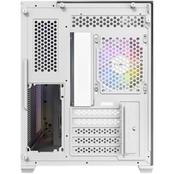 Second image of Antec CX600M ARGB Micro-ATX Mini-Tower PC Gaming Case - White - 3 x ARGB Fans
