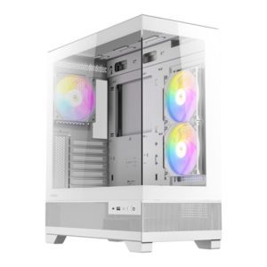 Antec CX700 ATX Mid Tower Gaming Case - White - 3 x ARGB Fans - Glass Side/Front