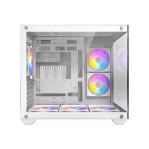 Second image of Antec CX800 ATX Mid Tower Gaming Case - White - 3 x ARGB Fans - Glass Side/Front