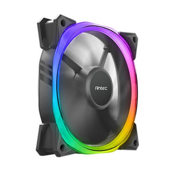 Second image of Antec Fusion 120mm ARGB PWM Case Fans Black - Single