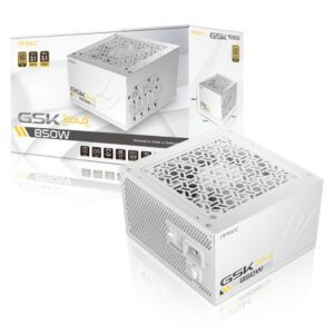 Antec GSK 850W Power Supply - ATX3.1 80 Plus Gold - Modular RCIe5.1 PSU - White