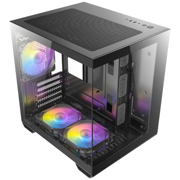 Second image of Antec CX60M ARGB Mini Tower Micro-ATX Gaming Case - Black
