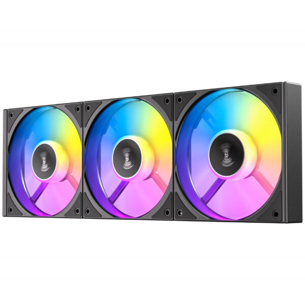 Second image of Antec Connect 120 ARGB Reverse Flow 120mm PWM Case Fans - 3-Pack - Black