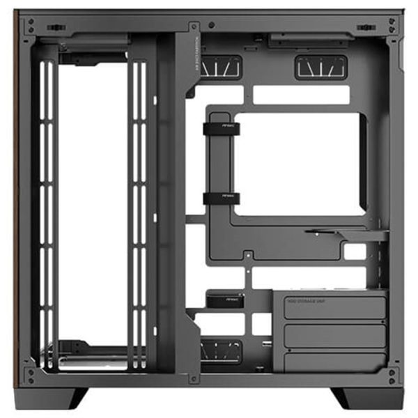 Second image of Antec Constellation C8 Dual Chamber E-ATX Full Tower Gaming Case - Black - Curved - Wood