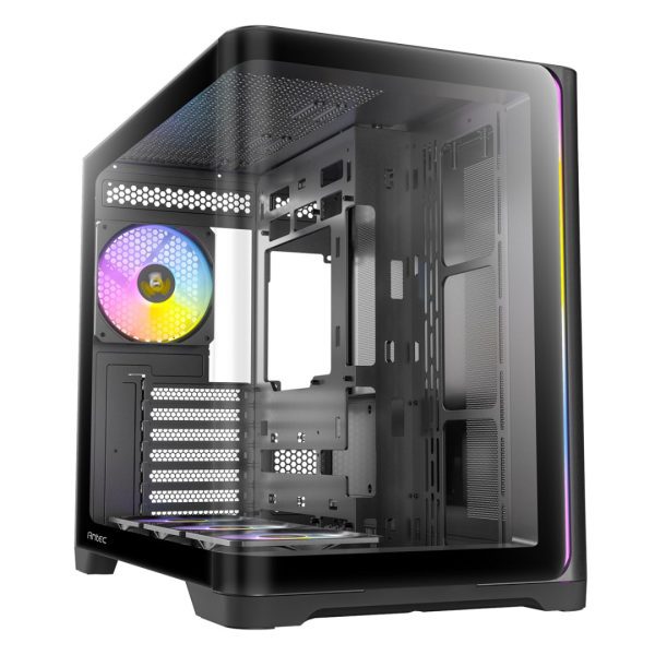 Antec C5 Curve ARGB ATX Mid Tower Gaming Case - Black - 3 ARGB Fans