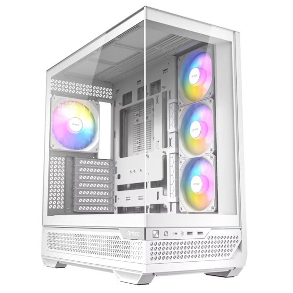 Antec C7 ARGB E-ATX Mid Tower Case - White - 4 ARGB Fans