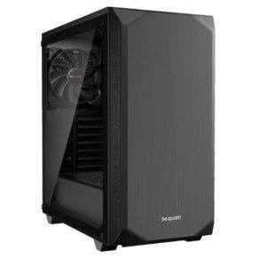 be quiet! Pure Base 500 Gaming Case with Window, ATX, No PSU, 2 x Pure Wings 2 Fans, PSU Shroud, Black