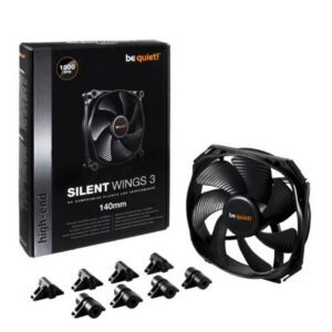 be quiet! (BL065) Silent Wings 3 14cm Case Fan, Black, Fluid Dynamic Bearing