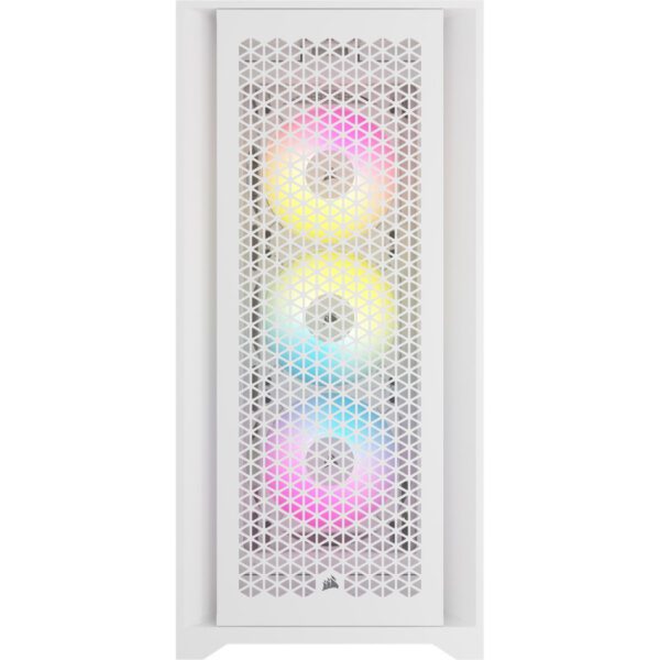 Corsair iCUE 5000D RGB AIRFLOW Mid Tower E-ATX Gaming Case - White With Window