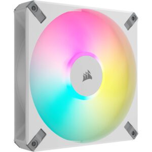 Corsair iCUE AF140 RGB ELITE White 140mm PWM Case Fan in White - Single