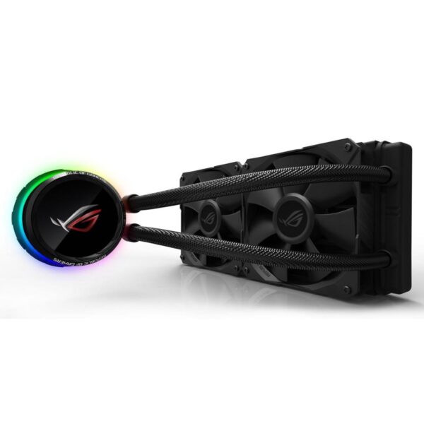 Asus ROG Ryuo 240mm Liquid CPU Cooler 2 x 12cm PWM Fan Full Colour OLED Display RGB