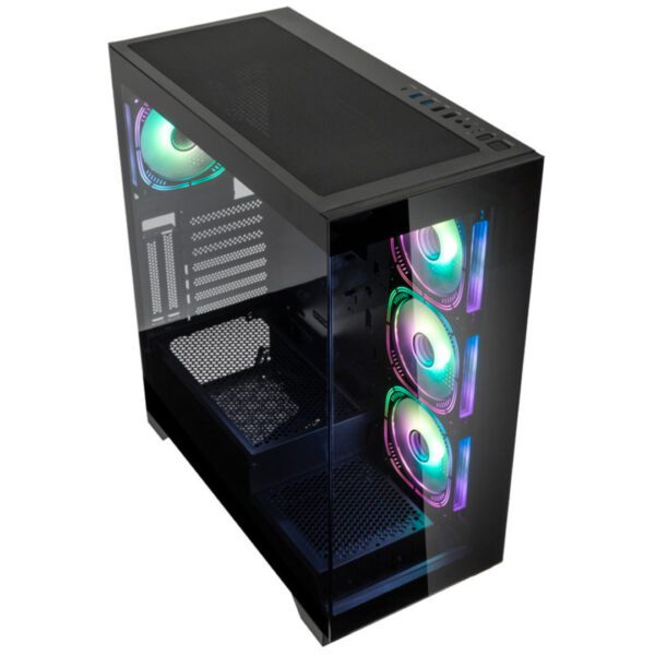 Second image of Kolink Unity Peak ARGB ATX Midi Tower Showcase - Black