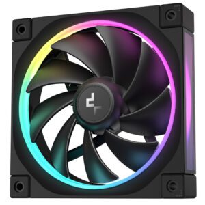 DeepCool FL12 120mm PWM ARGB Case Fan - High Performance - Black - 3 Pack