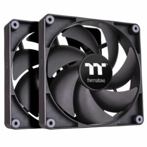 Thermaltake CT140 PWM PC Cooling Case Fans 2 Pack Black CL-F148-PL14BL-A