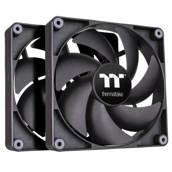 Thermaltake CT140 PWM PC Cooling Case Fans 2 Pack Black CL-F148-PL14BL-A