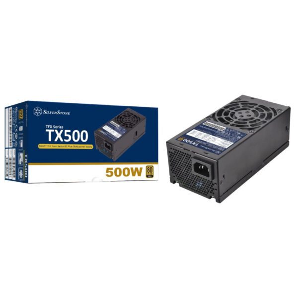 Silverstone 500W PSU TX500 TFX Series 80+ Gold PC Low Noise Power Supply