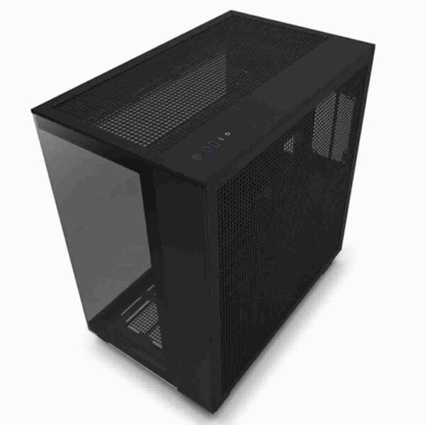 NZXT H9 Flow Black Mid Tower ATX Tempered Glass PC Gaming Case
