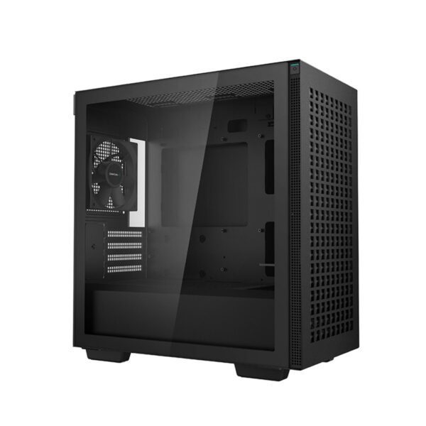 Second image of DeepCool CH370 Black Micro-ATX Mini Tower Case With Window