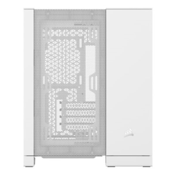 Second image of Corsair 2500D Airflow Micro-ATX Dual Chamber PC Case - White With Window