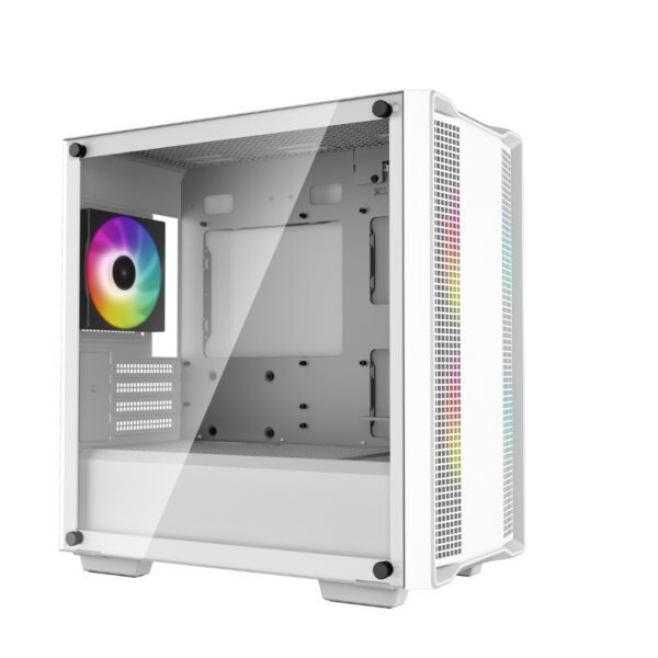 Second image of DeepCool CC360 Micro-ATX Mini Tower ARGB Gaming Case - White