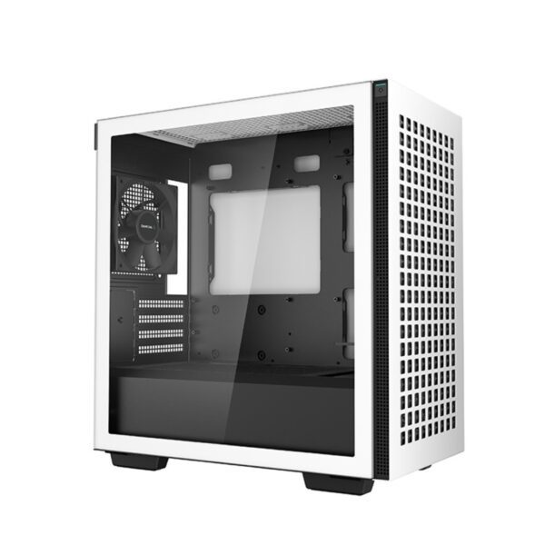 Second image of DeepCool CH370 Micro-ATX Mini Tower Gaming Case - White