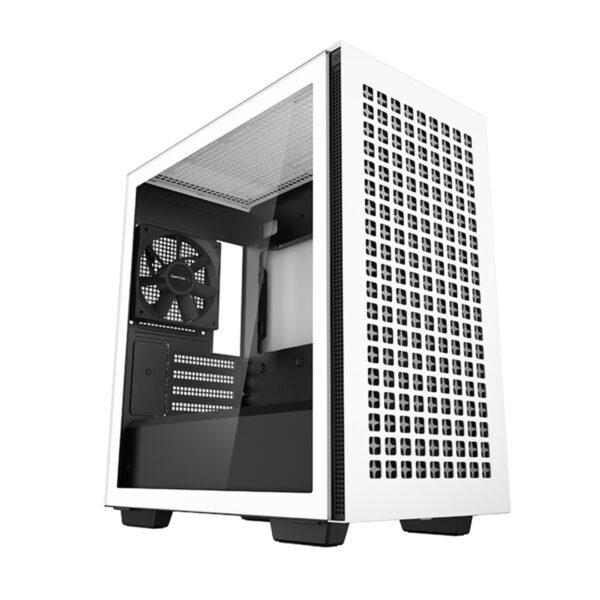 DeepCool CH370 Micro-ATX Mini Tower Gaming Case - White