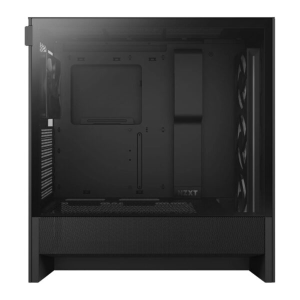 Second image of NZXT H5 Flow RGB Mid Tower Tempered Glass E-ATX PC Gaming Case - Black