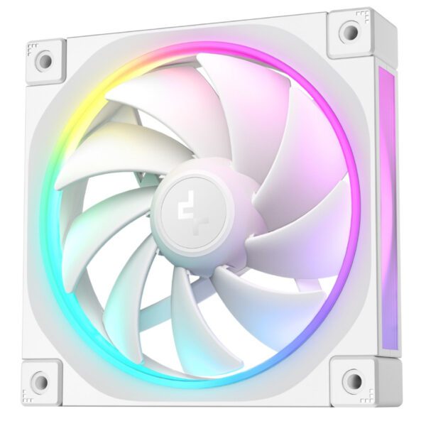 Second image of DeepCool FL12 120mm PWM ARGB Case Fan - High Performance - White - 3 Pack