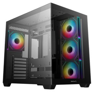 DeepCool CG530 4F Mid-Tower ATX Case - 4 ARGB Fans Included - Black