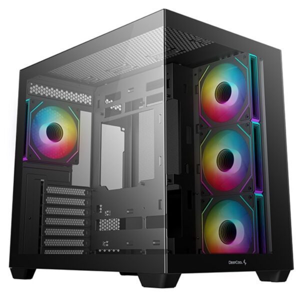 DeepCool CG530 4F Mid-Tower ATX Case - 4 ARGB Fans Included - Black