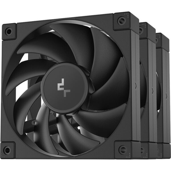 Second image of DeepCool FD12 120mm PWM Case Fan - Black - Triple Pack