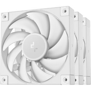 DeepCool FD12 120mm PWM Case Fan - White - Triple Pack