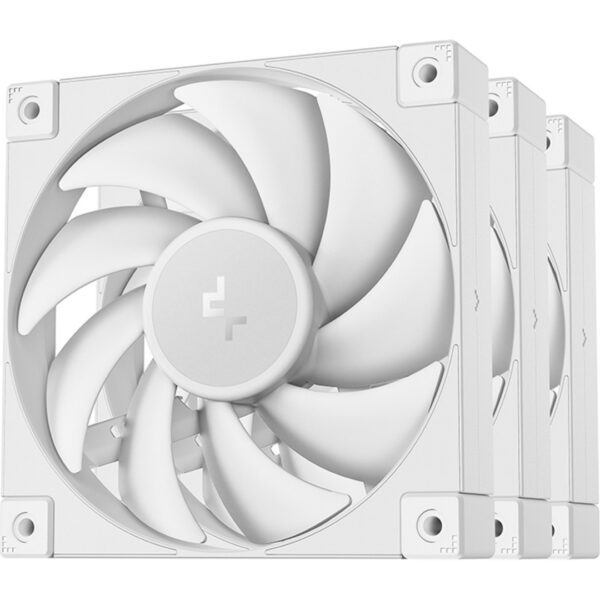 DeepCool FD12 120mm PWM Case Fan - White - Triple Pack