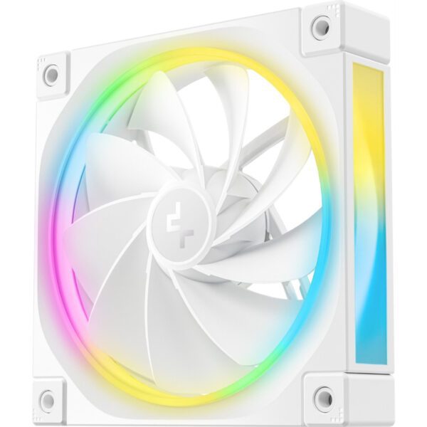 Second image of DeepCool FL12 120mm PWM Reverse Fan Flow Case Fan - White - Triple Pack