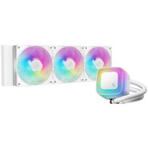 DeepCool LE360 V2 360mm ARGB AIO Liquid CPU Cooler - White