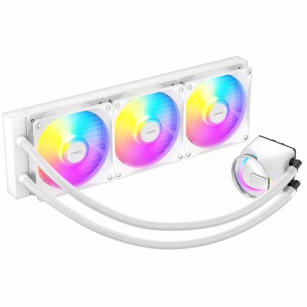 Second image of Antec Skeleton 360 ARGB AiO Liquid CPU Cooler - 360mm Radiator - ARBG Fans - White