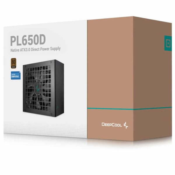 DeepCool PL650D 650W PSU 80 Plus Bronze Power Supply ATX3.1 PCIe5.0 - Wired