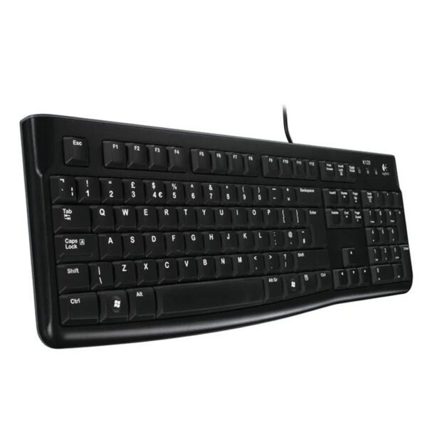 Second image of Logitech K120 Wired Keyboard - USB - Low Profile -  Quiet Keys - OEM