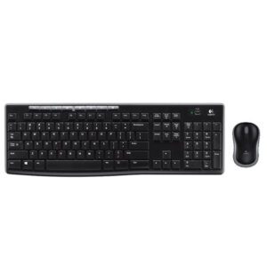 Logitech MK270 Wireless Keyboard and Mouse Desktop Kit - USB - Spill Resistant