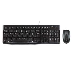 Logitech MK120 Wired Keyboard and Mouse Desktop Kit - USB - Low Profile