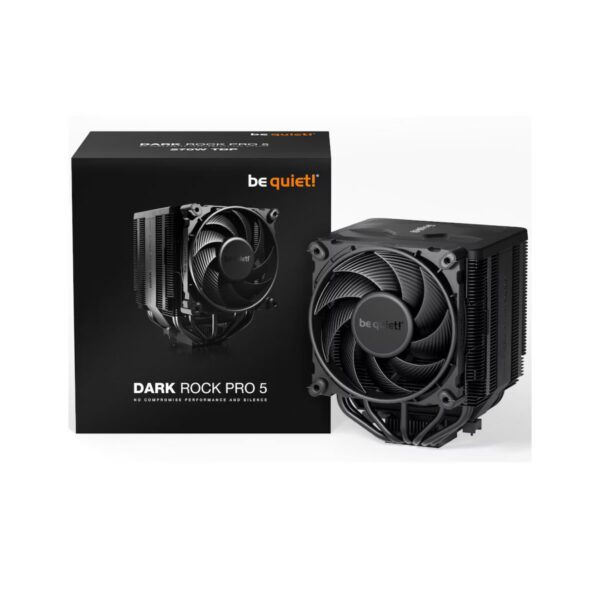 be quiet! Dark Rock Pro 5 Intel AMD Dual Tower Performance Air CPU Cooler BK036