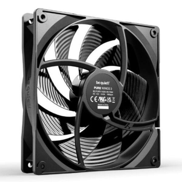 be quiet! BL109 Pure Wings 3 PWM High Speed 14cm Case Fan Black Ultra Quiet Fan