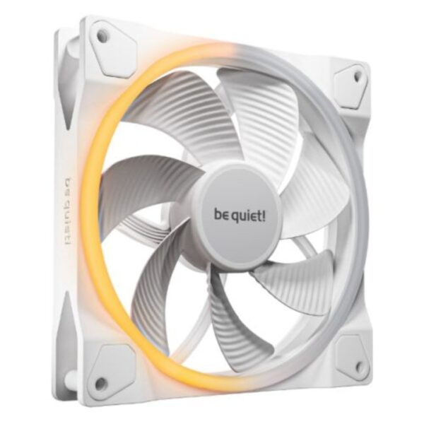 be quiet! (BL135) Light Wings 14cm PWM Reverse Blade ARGB Case Fan White