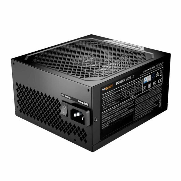 Second image of be quiet! Power Zone 2 1000W PSU 80 PLUS Platinum ATX3.1 PCIe 5.1 Power Supply - Black